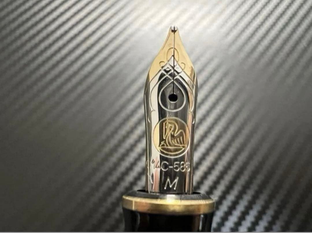 ペリカン 万年筆 未使用に近い 特別生産品 M600 M グリーンオーグリーン