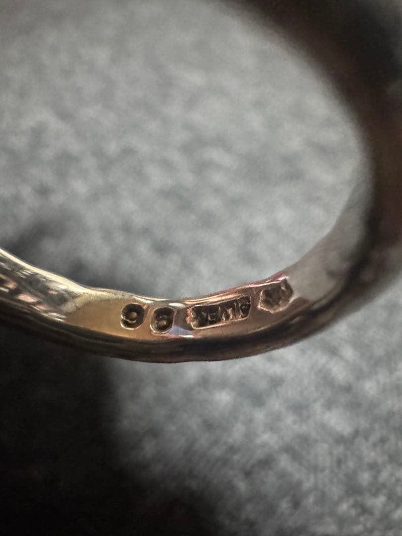 市松 シルバー リング 19号