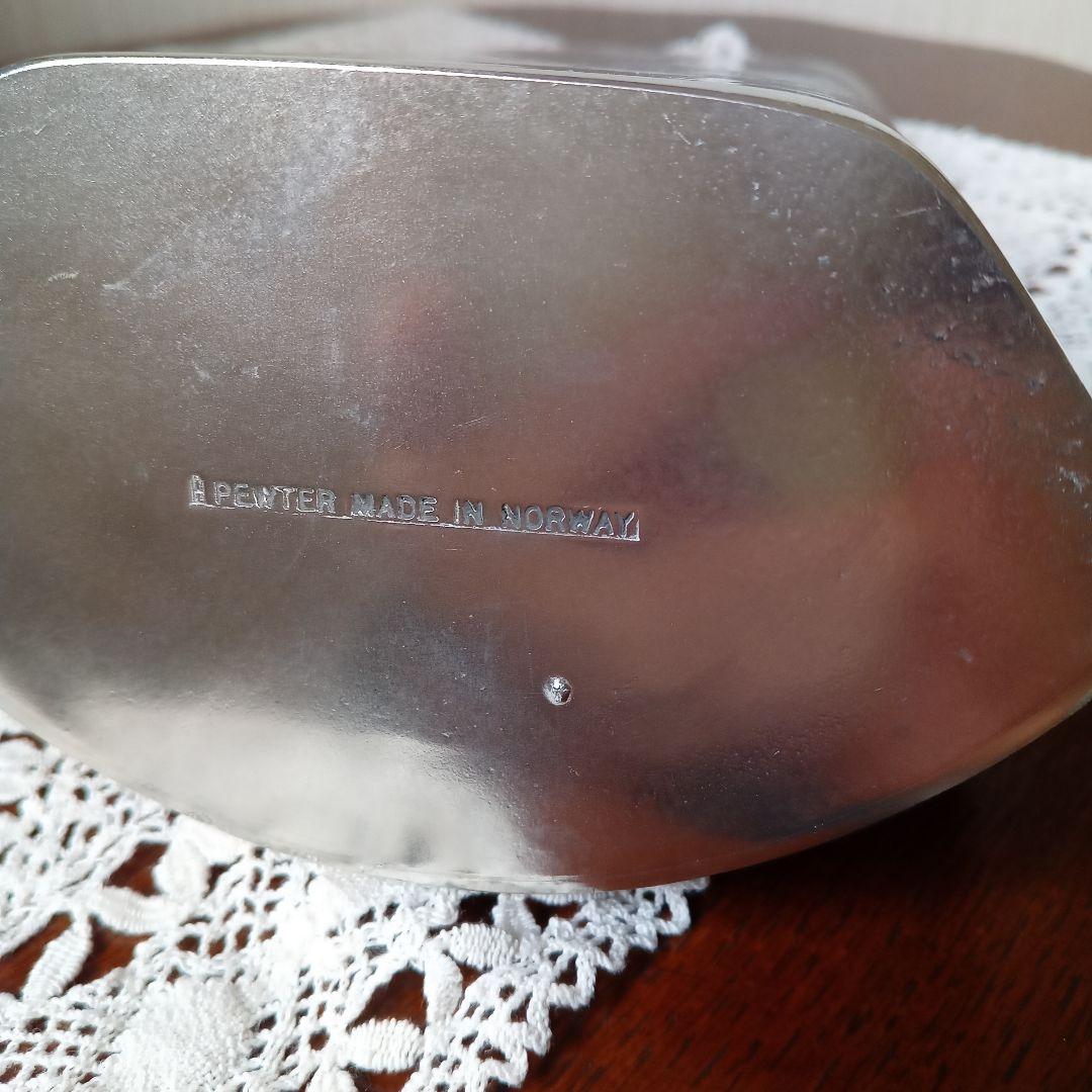 お値下げ！ノルウェー　トンスベルグ　ピューターキャンドルスタンド未使用品