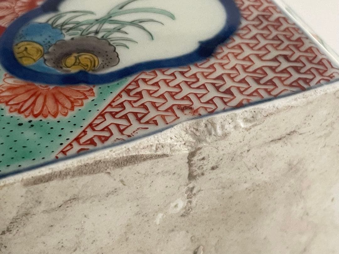 骨董　アンティーク　古伊万里　色絵　窓絵花散らし文様　汁次　すまし注　水注　銚子