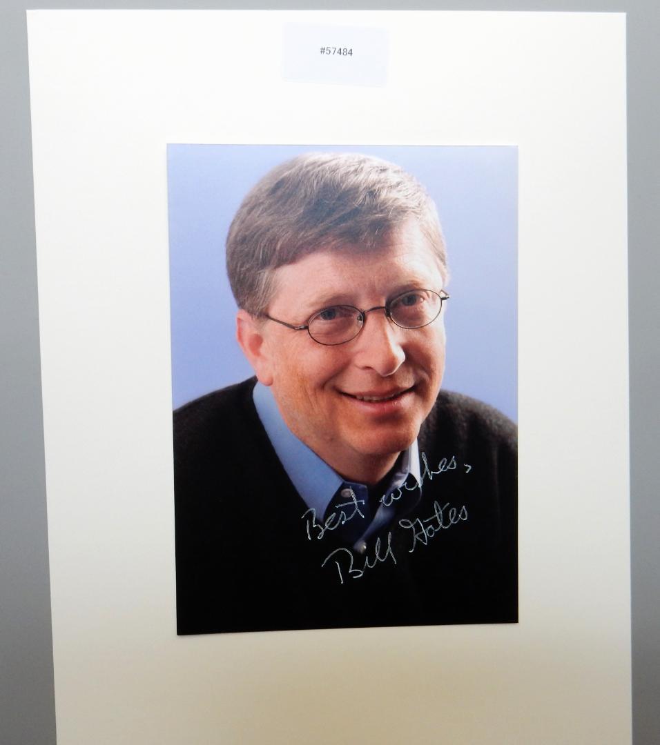 ビル・ゲイツ　直筆サイン入りポートレート　証明書付き　＊週末特価＊
