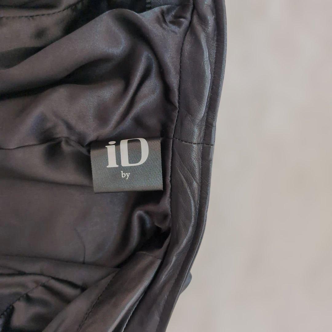 ✧美品【iDbyLAID】羊革シングルライダースL 黒　ラムレザー