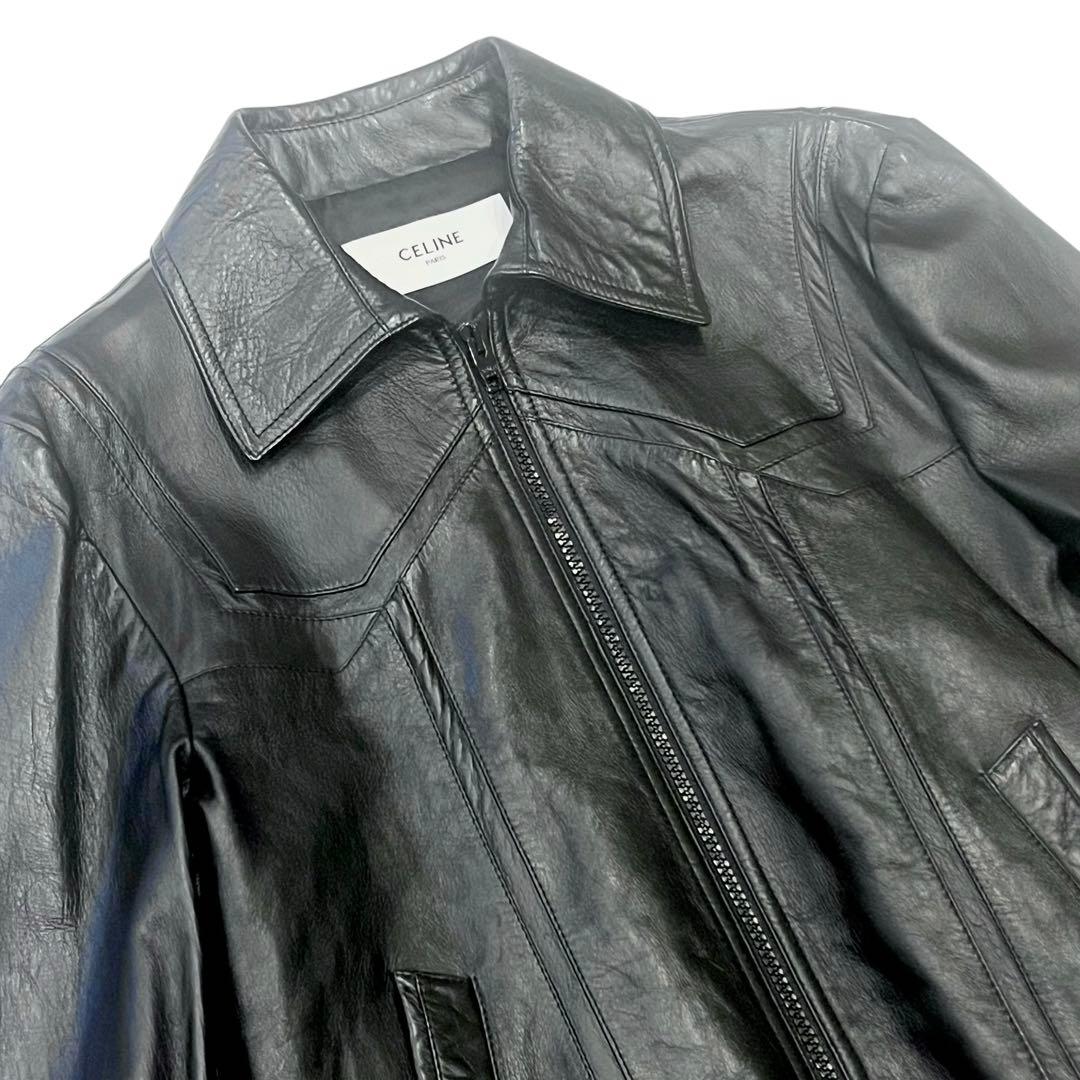 CELINE 23SS ブルゾン / ソフトラムスキン レザージャケット
