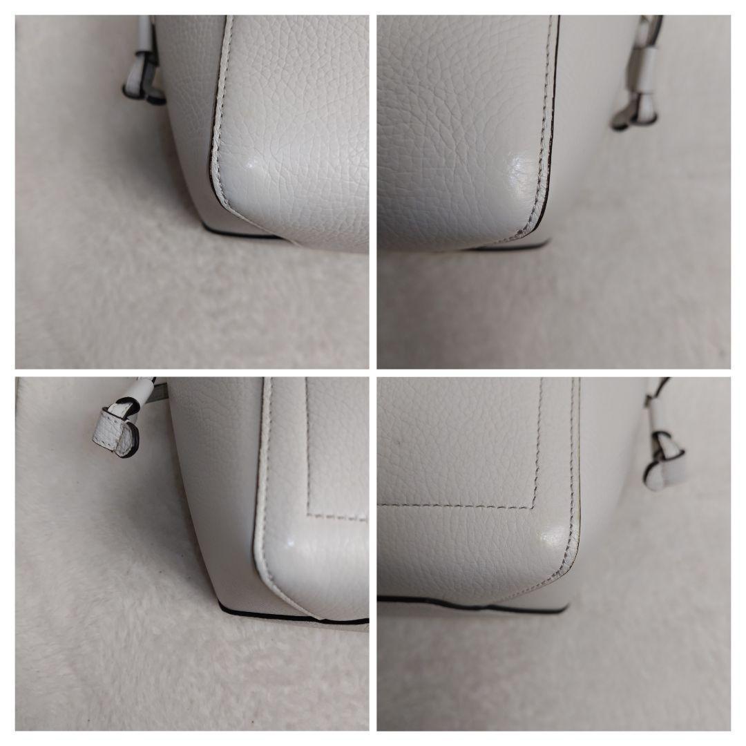 ✨美品✨FURLA　ミニネット　ショルダーバッグ　レザー　アイボリー　2way