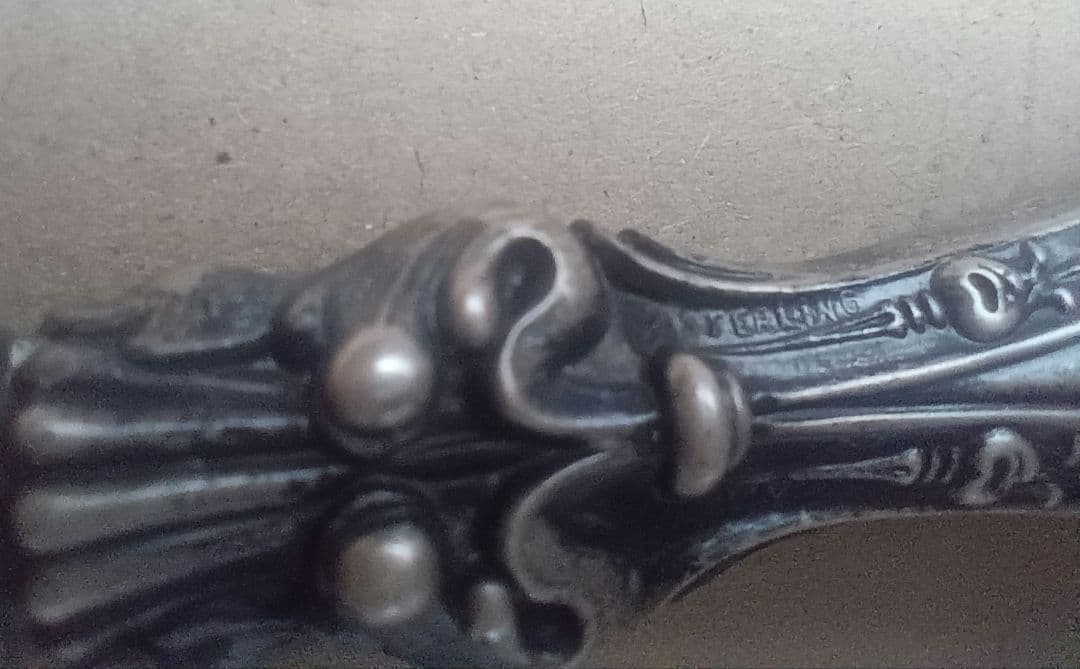 ビクトリア朝 純銀ハンドル ネイルファイル 爪やすり アンティーク 骨董品 レア