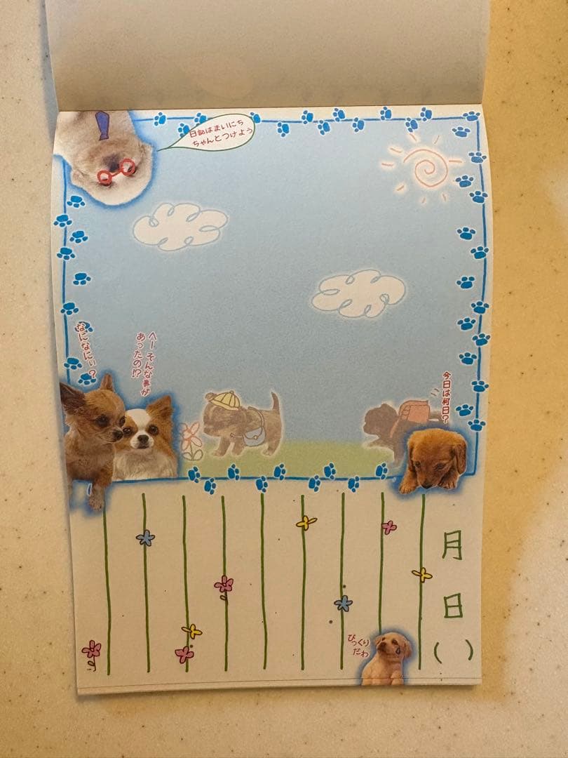サンエックス　わんこ学級新聞　レトロ　平成　メモ帳　メモ　犬　平成女児