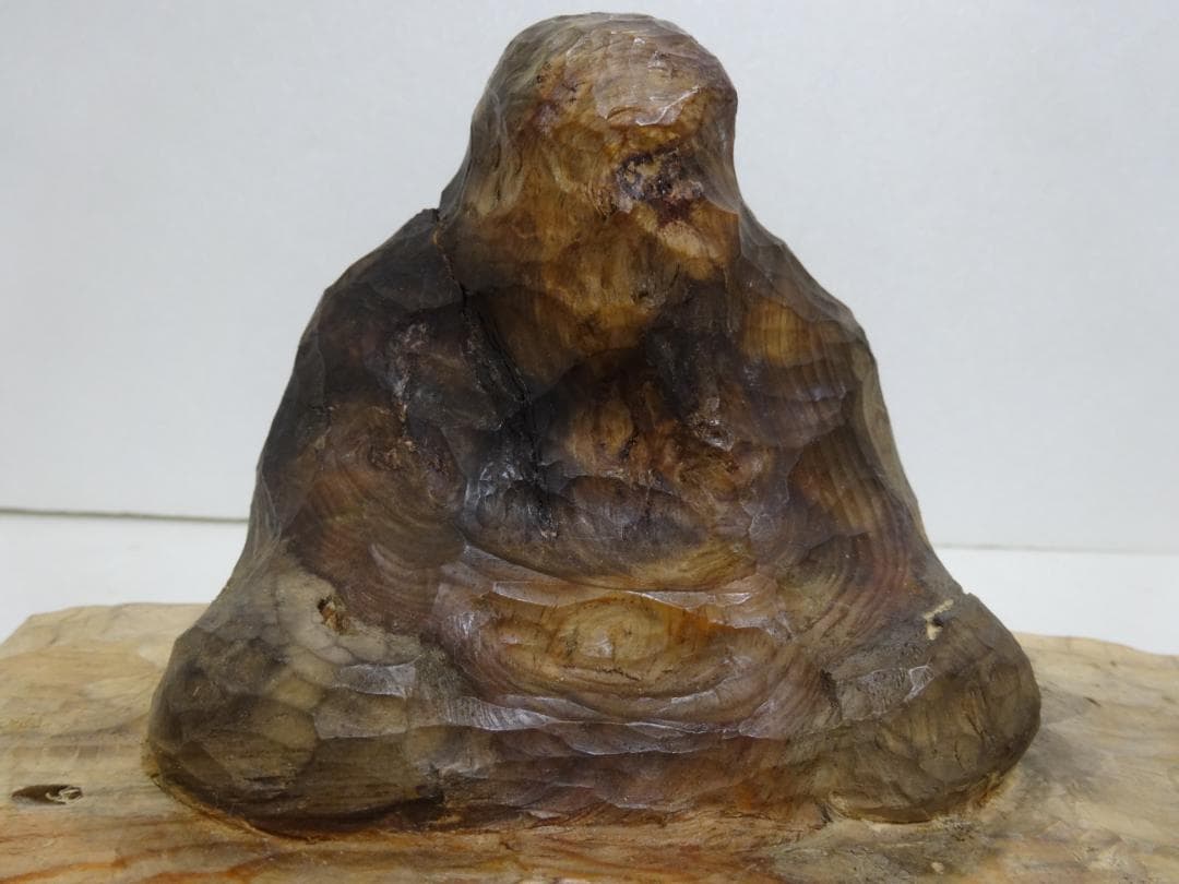 ★岸野承　座　壬寅　松材　 現代アート モダン★