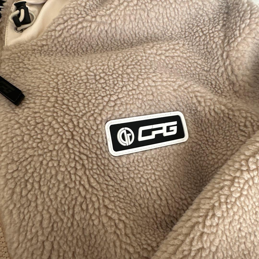 CPG GOLF クロップド丈 ボアジップパーカー