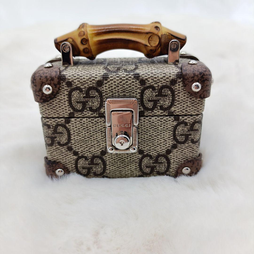 美品 GUCCI グッチ バンブー AirPods Pro ケース ショルダー