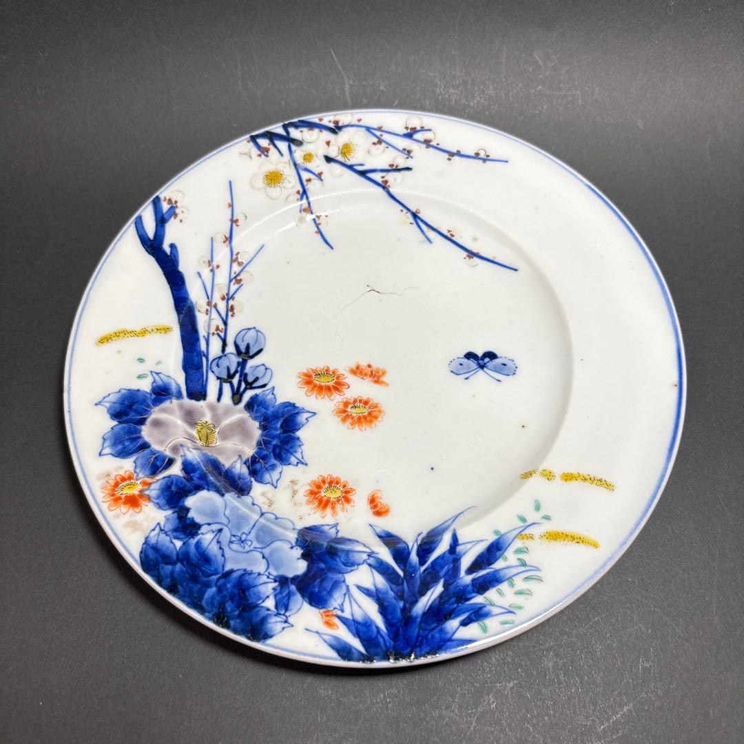 オールド香蘭社　明治期　デザート皿　里帰り品