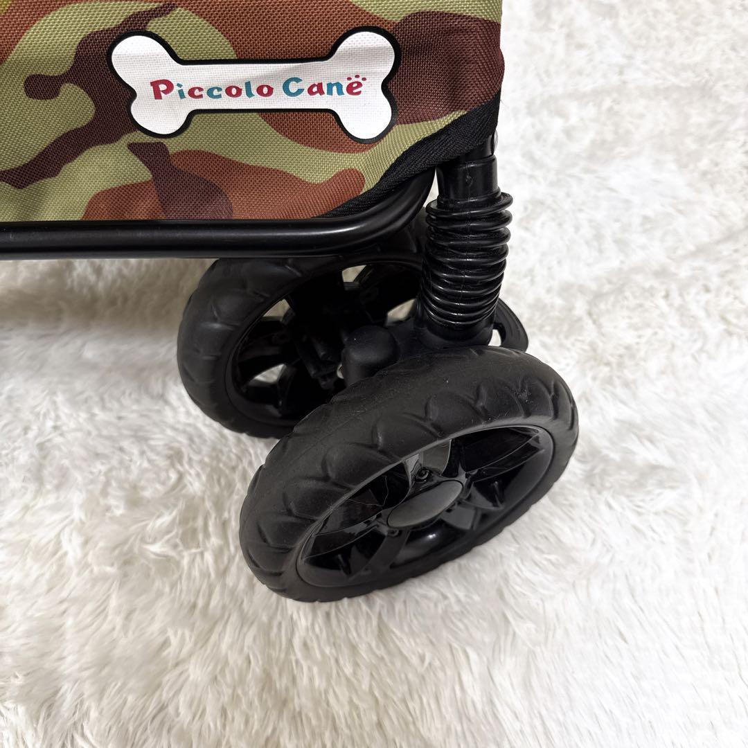 【限定】ピッコロカーネ プリモ 迷彩 ペットカート 中型犬 多頭飼 ロゴ有 人気