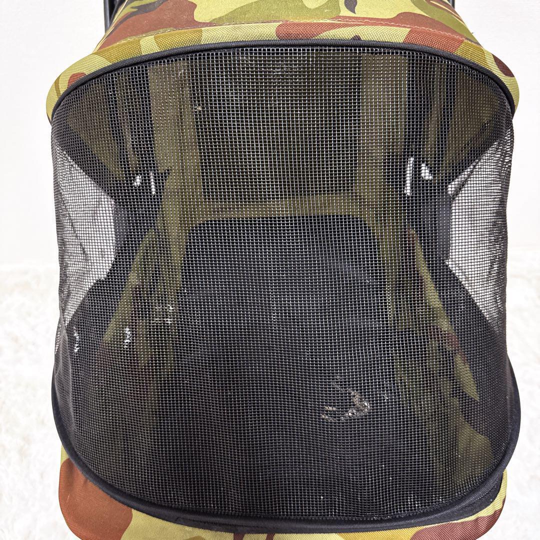 【限定】ピッコロカーネ プリモ 迷彩 ペットカート 中型犬 多頭飼 ロゴ有 人気