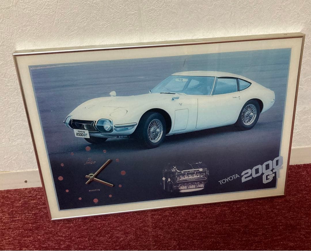 壁掛け時計　トヨタ2000GT