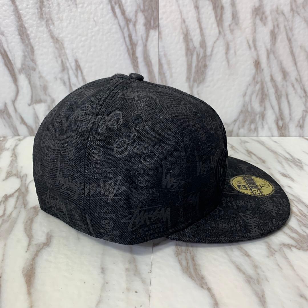帽子 00s stussy newera 59fifty 59.6cm black