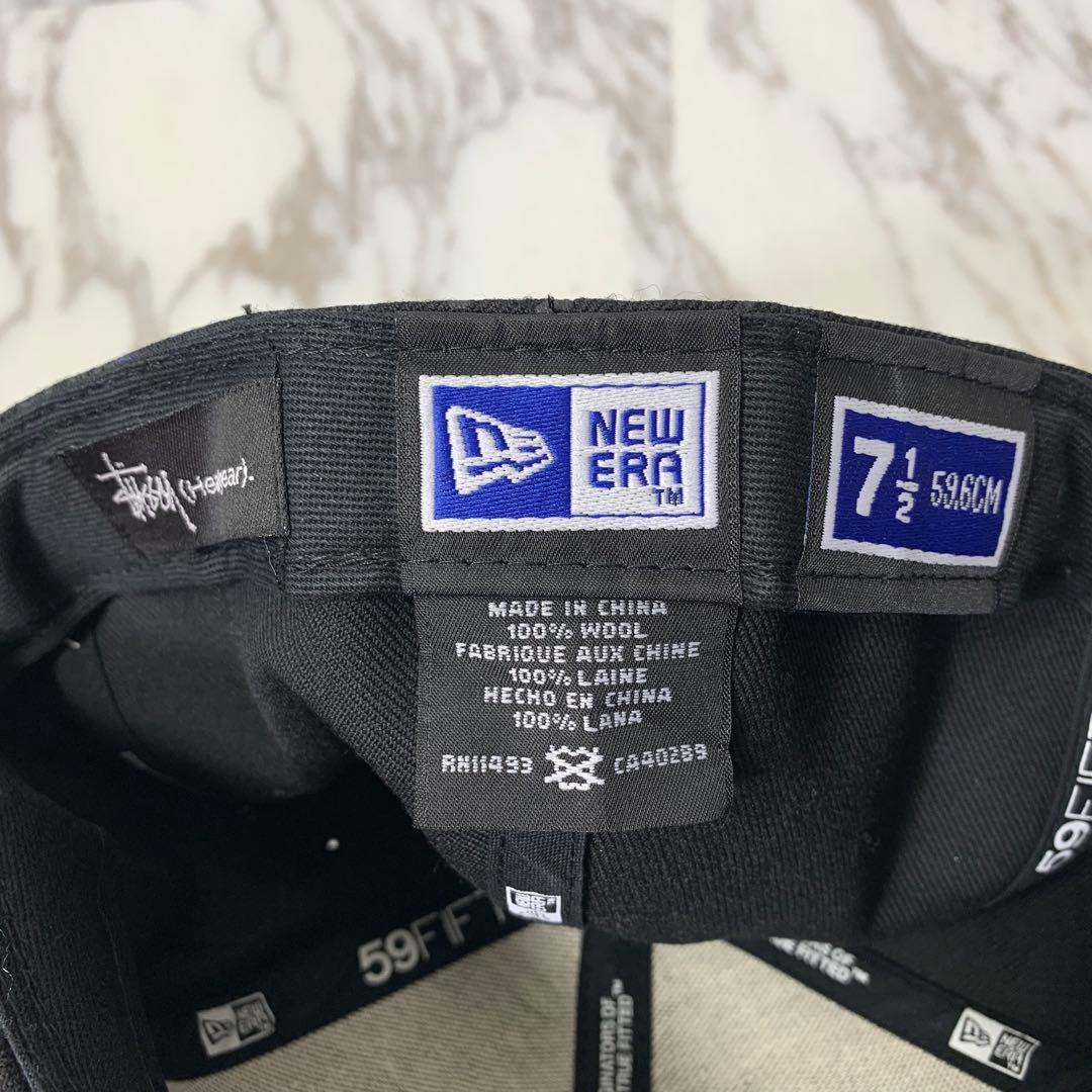帽子 00s stussy newera 59fifty 59.6cm black