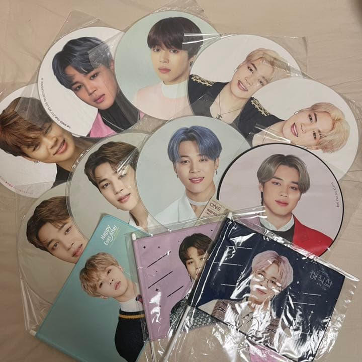 BTS ジミン　うちわ　フラッグ　公式