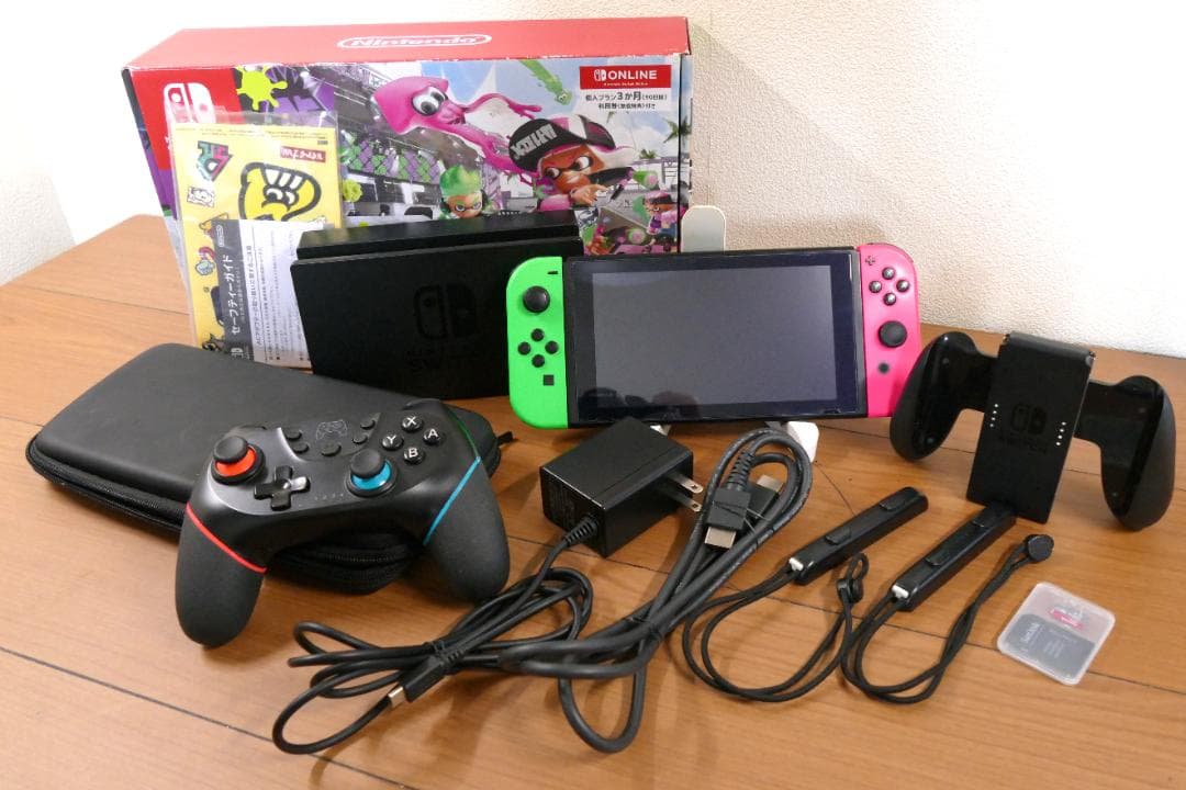ニンテンドースイッチ スプラトゥーン2セット＋128GB microSD【中古】
