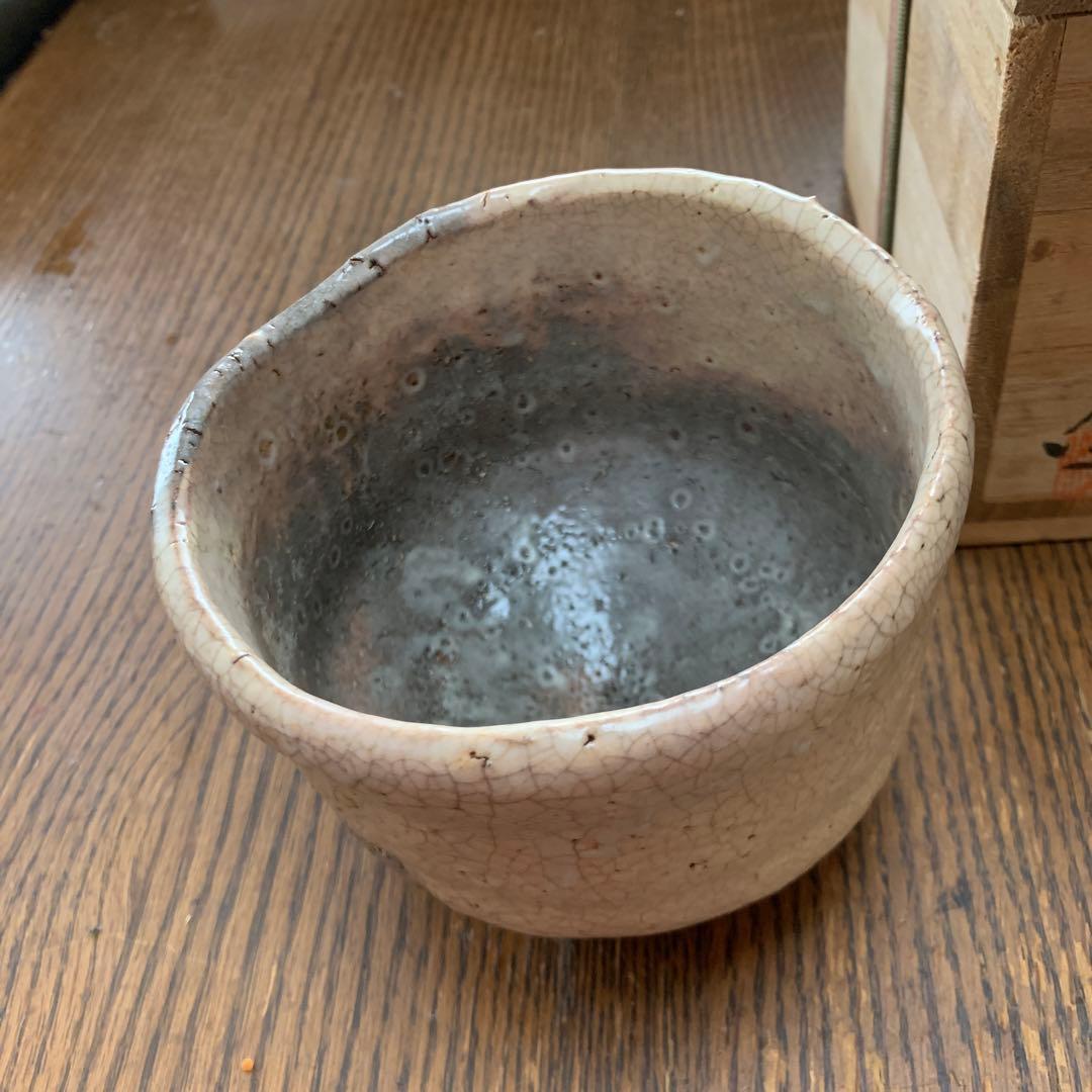 抹茶碗⭐️萩焼⭐️広瀬淡雅⭐️共箱⭐️蔵保管