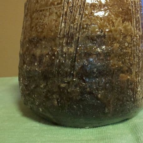 A 27      茶道    水指   信楽・楽斎作 くし目 ( 未使用品 )