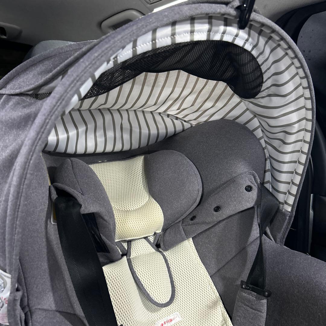 ISOFIX 360 回転エールべべ クルット5i プレミアム　グレーラテ