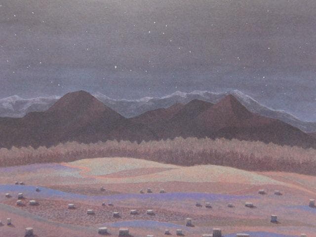 三谷青子、【狼】、希少な額装用画集より、新品額装付、状態良好