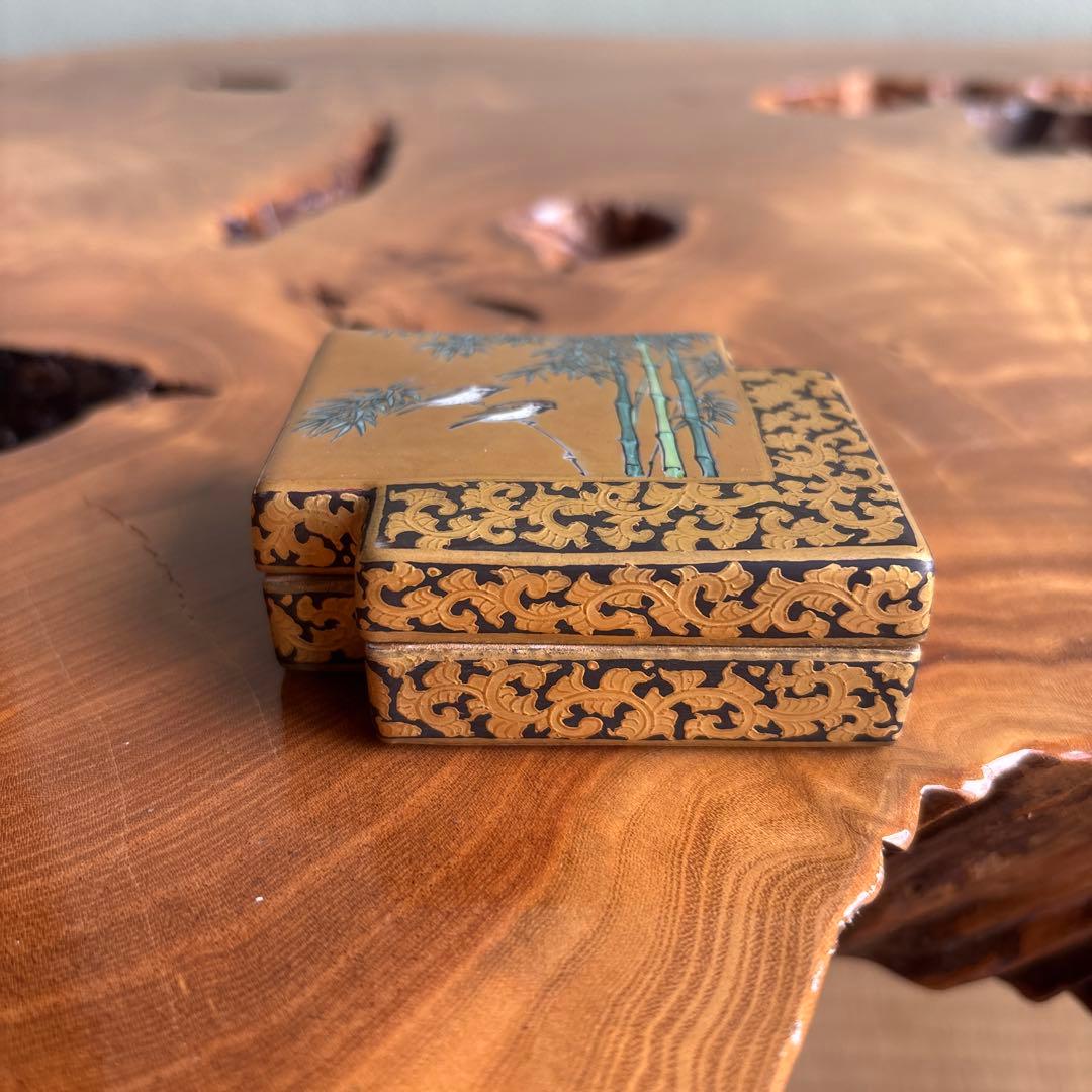 九谷焼 香合 清水翠東作 茶道具 共箱