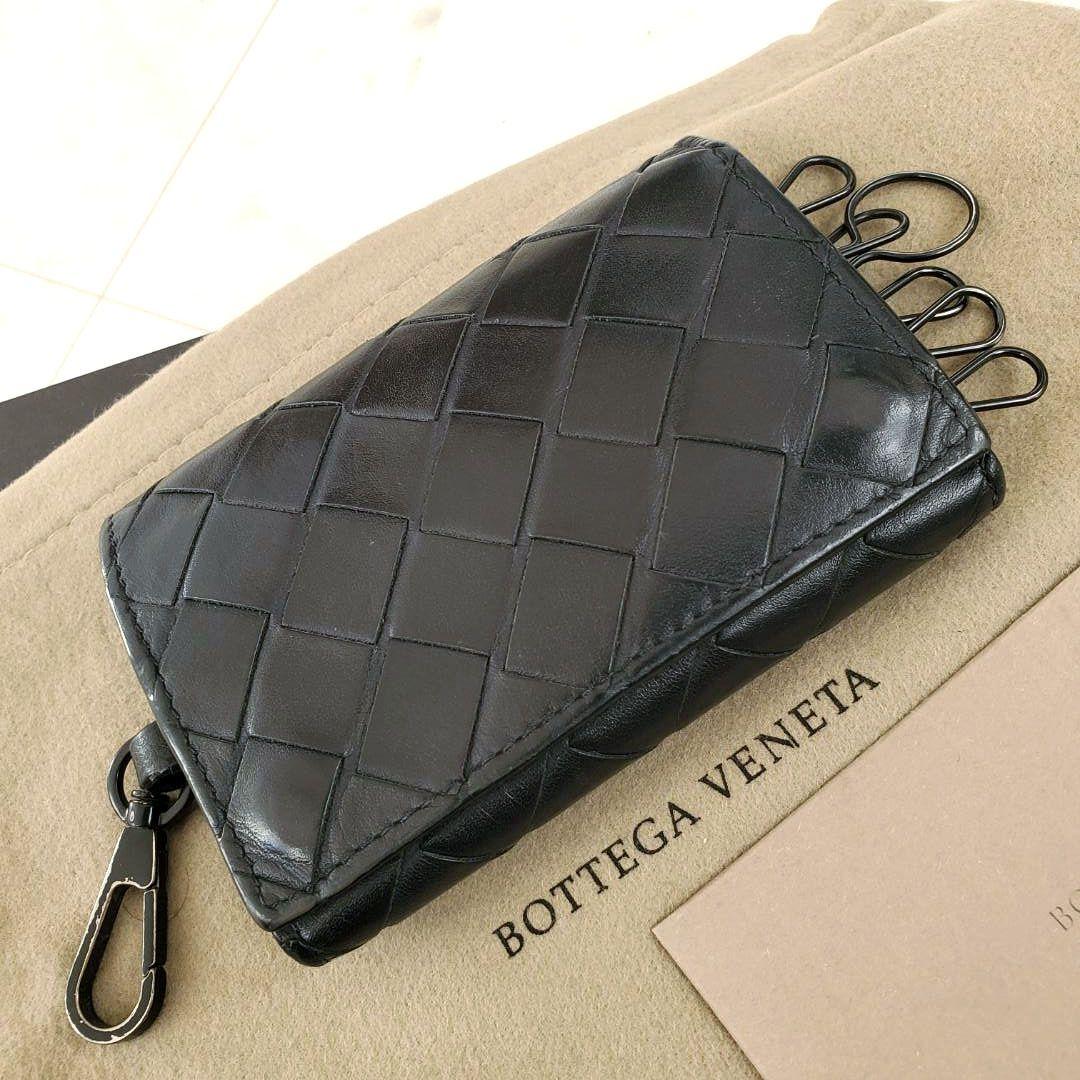 Bottega Veneta ボッテガ キーケース 黒 ブラック イントレ 6連