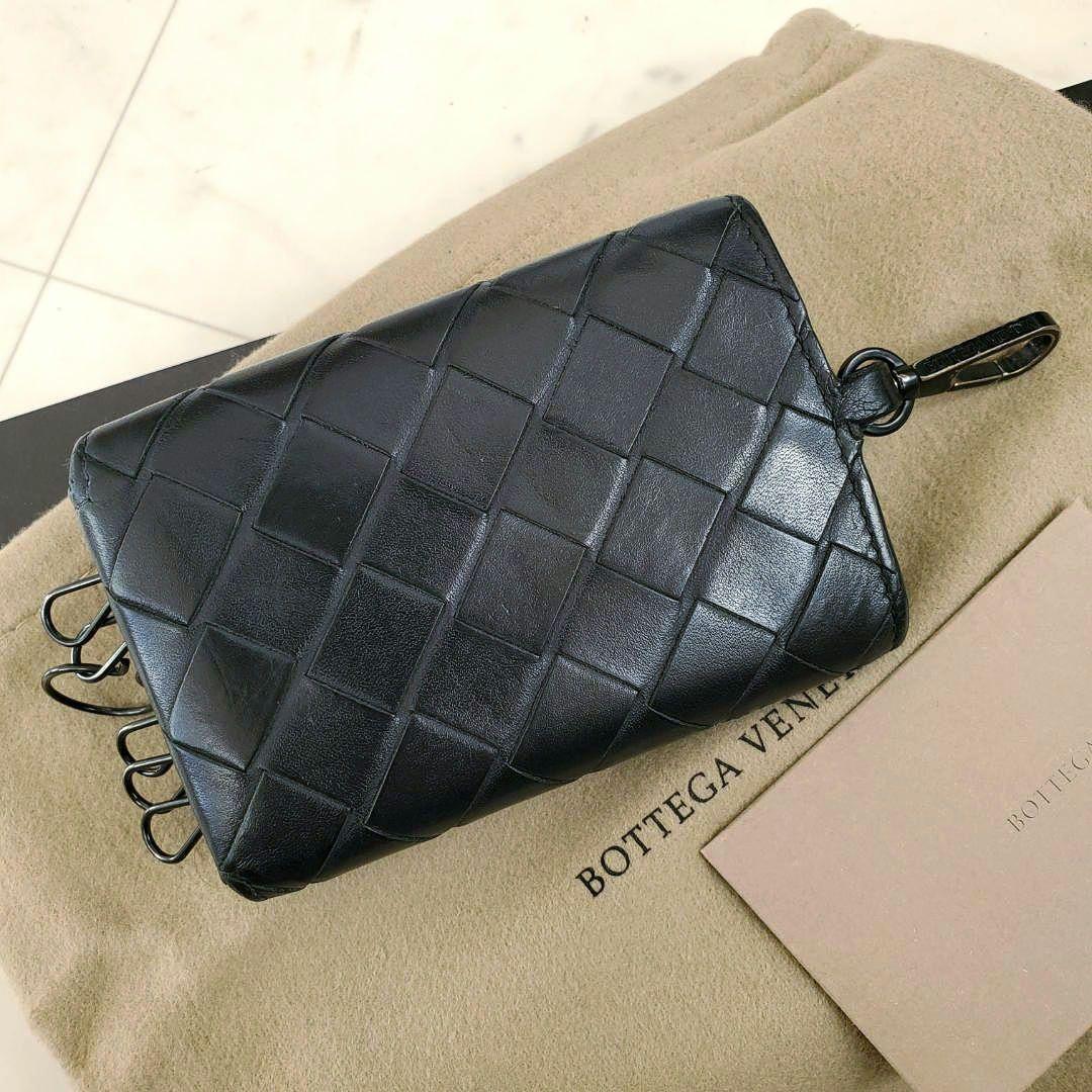 Bottega Veneta ボッテガ キーケース 黒 ブラック イントレ 6連