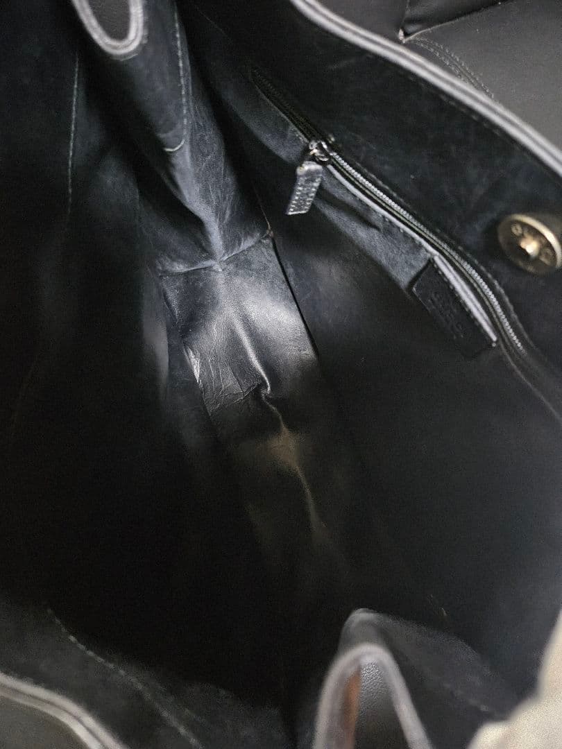 【中古】Gucci グッチ ワンショルダーバック レザー ブラック