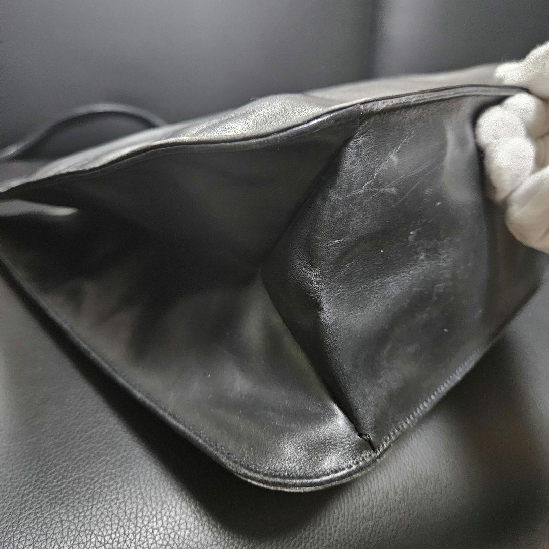 【中古】Gucci グッチ ワンショルダーバック レザー ブラック