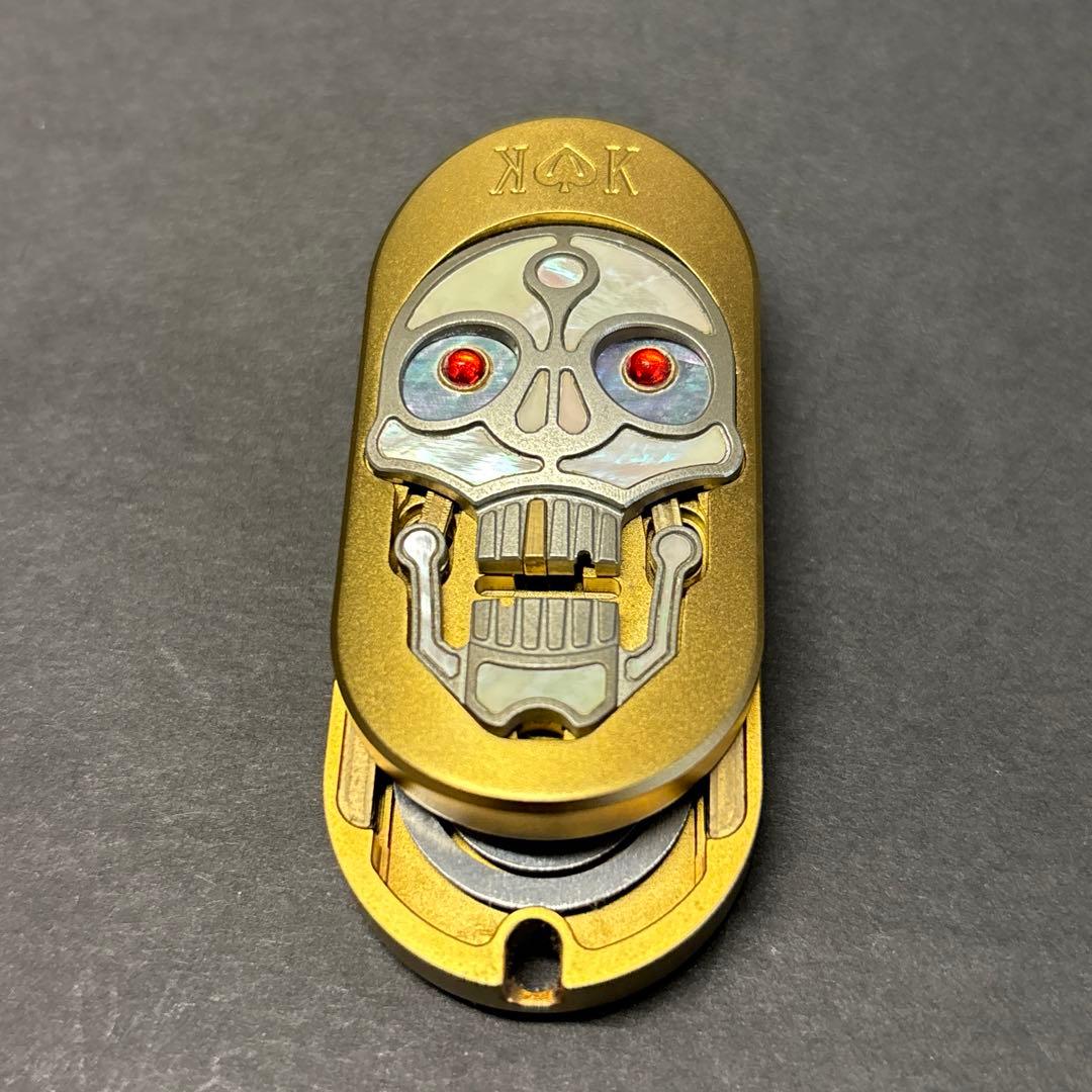 SAS 髑髏EDC 蛍光発光　フィジェットトイ　フィジェット　ハンドスピナー