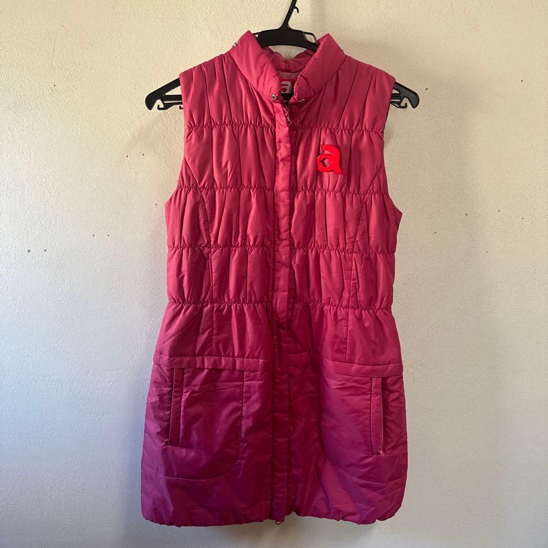 ファー付きピンクダウンベスト　アルチビオ　サイズ36