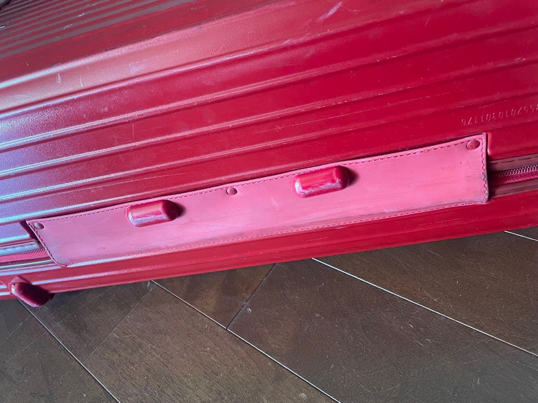 【匿名便】RIMOWA ビンテージ　レッド キャリーケース 大容量
