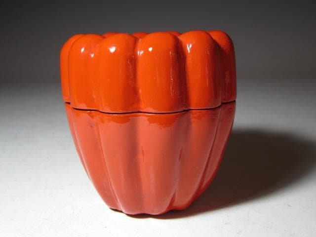 飛来一閑 菊大棗 裏千家 十五代 鵬雲斎花押！o551