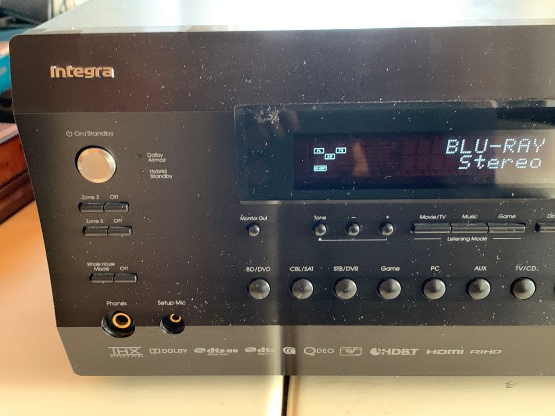 動作品　Integra DHC-80.6 AV アンプ　ONKYO