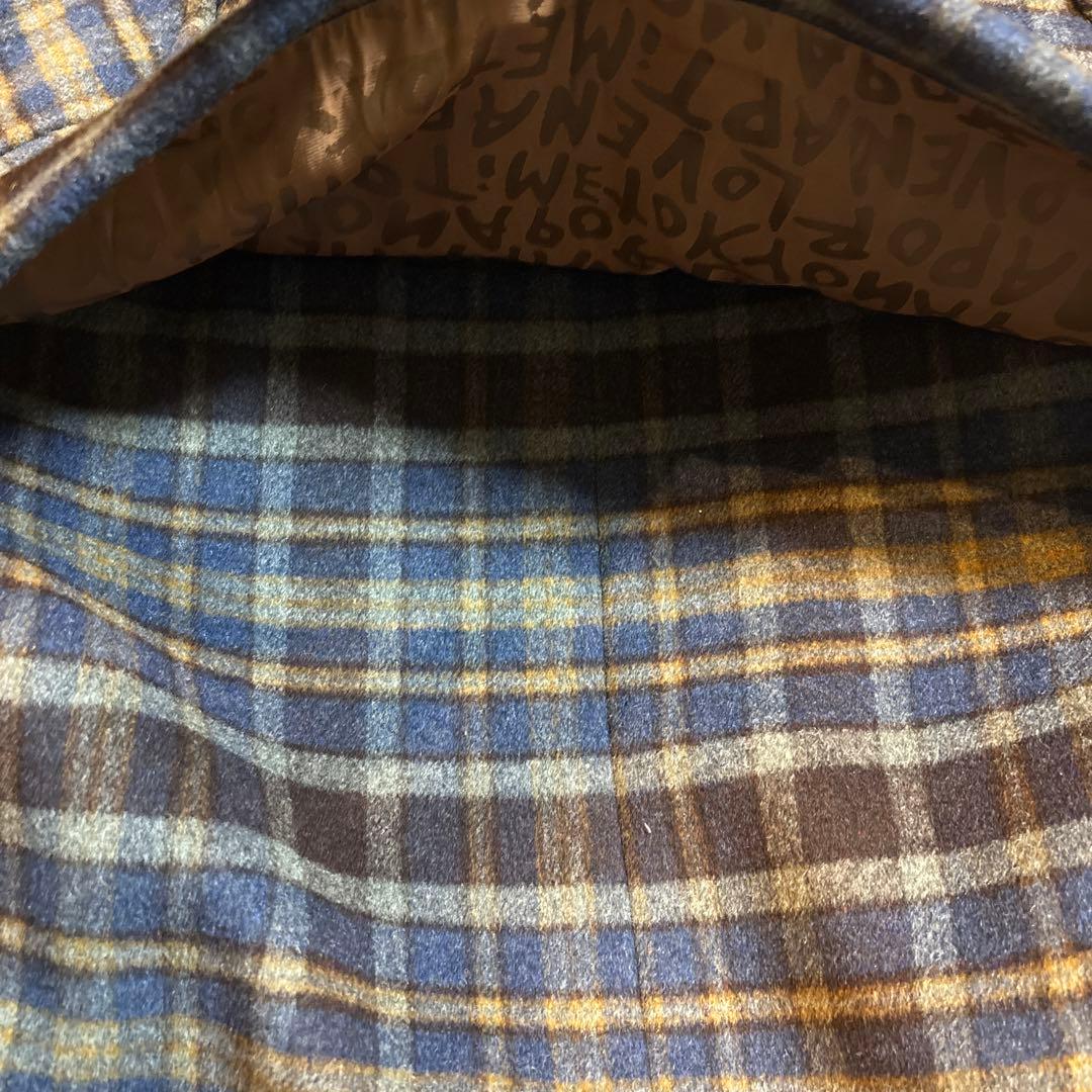 ナップタイム　naptime. Nissy 西島隆弘　コート　チェック　ブルー