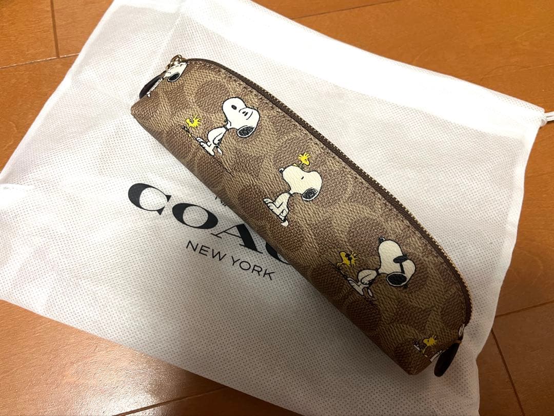 COACH スヌーピー柄 筆箱