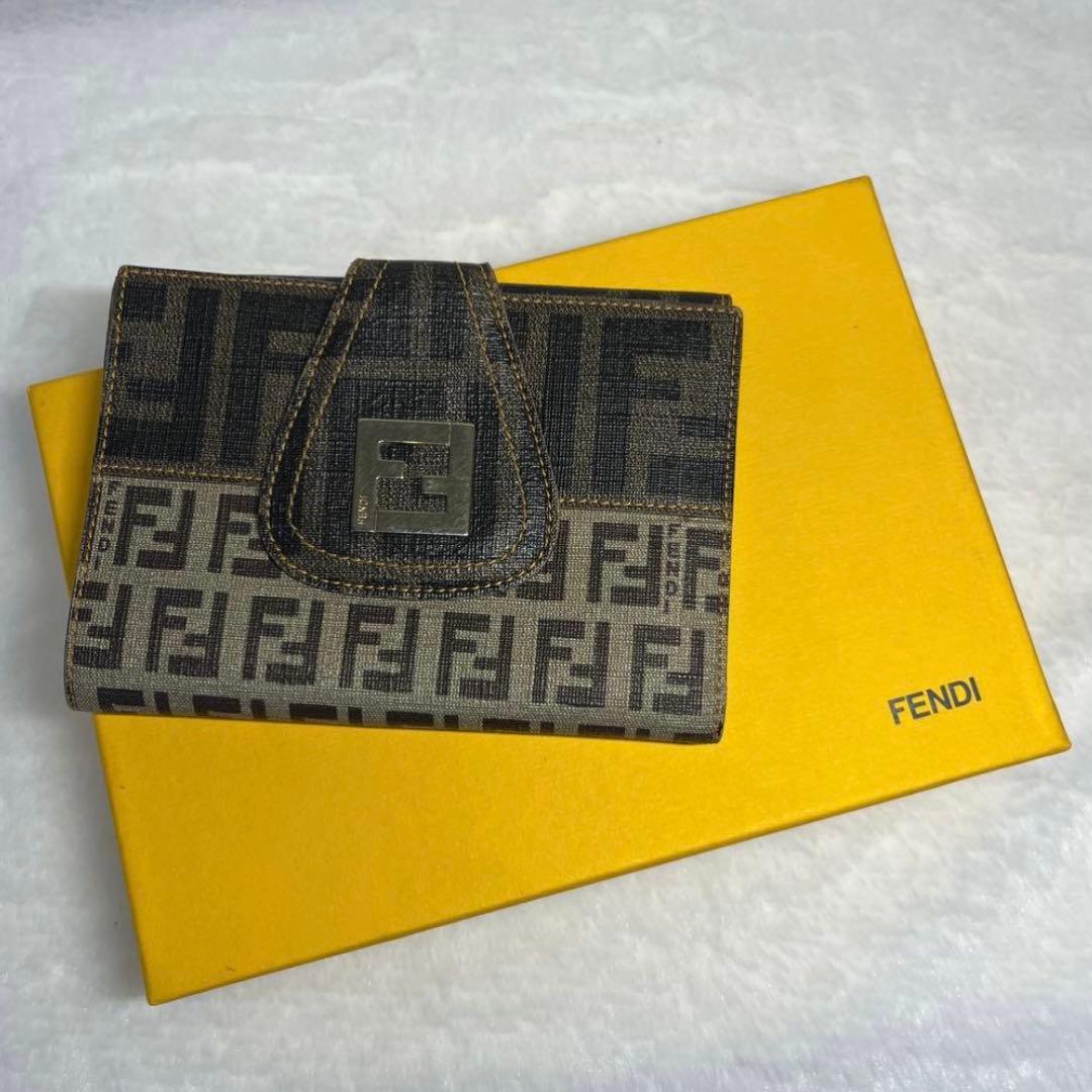 FENDI 二つ折り財布 ウォレット ズッカ柄 ズッキーノ柄