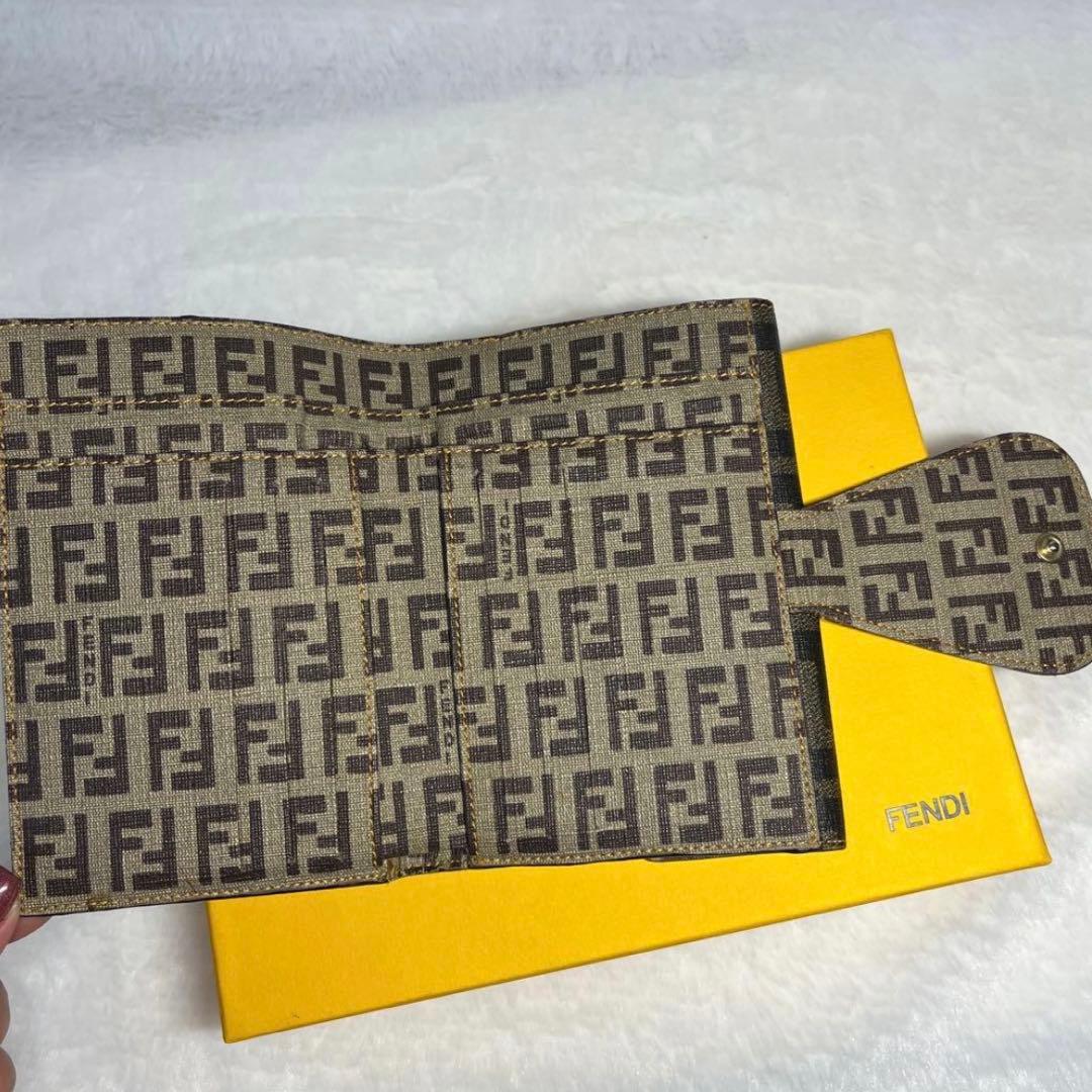 FENDI 二つ折り財布 ウォレット ズッカ柄 ズッキーノ柄
