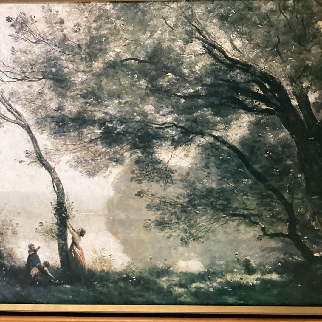 ジャン=バテクストカミーユ・コロー【モルト　フォンテーヌの追憶】プリハード複製画