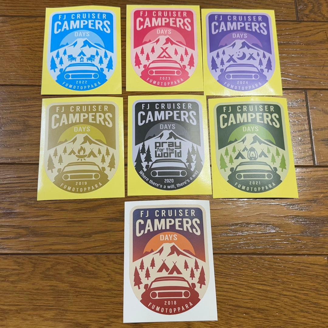 FJ CRUISER CAMPERS DAYS ステッカー 7枚セット
