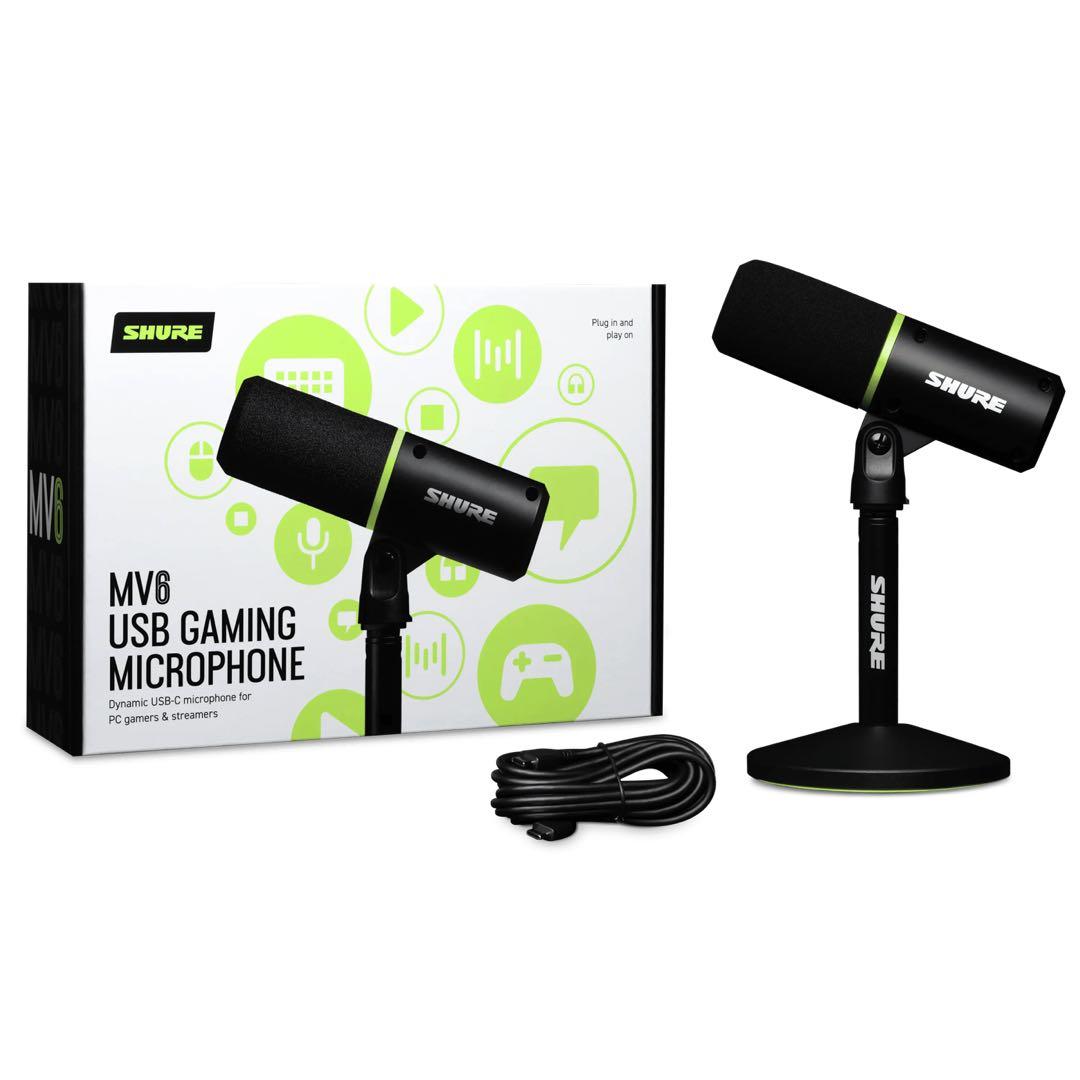 SHURE シュア MV6 USB ゲーミング マイクロホン コードセット