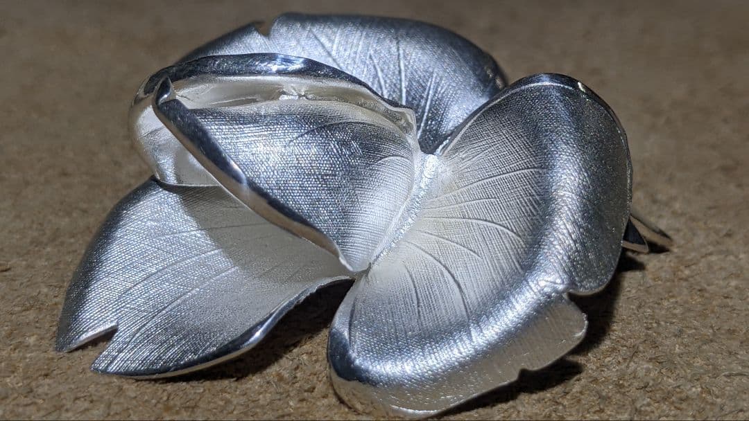 Silver 925 Rose Flower Design ブローチ