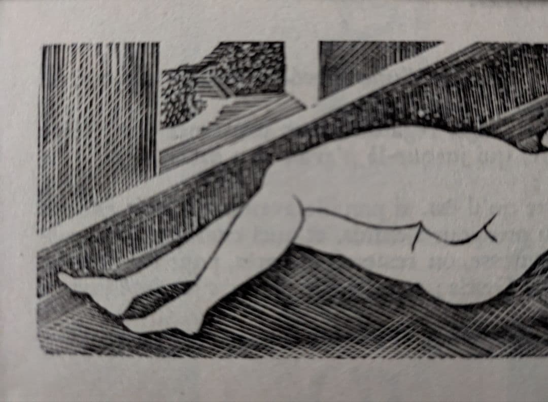 ラスト1点 Dd藤田嗣治のオリジナル木版画　1925年制作