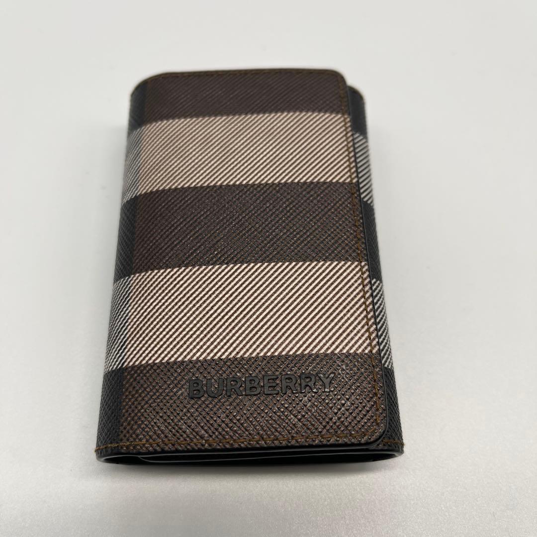 極美品BURBERRY バーバリー ジャイアントチェック 6連 キーケース