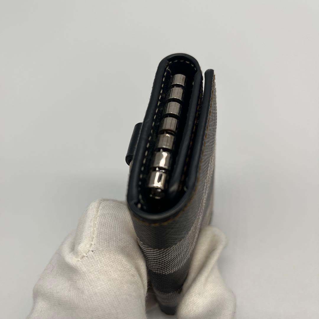 極美品BURBERRY バーバリー ジャイアントチェック 6連 キーケース