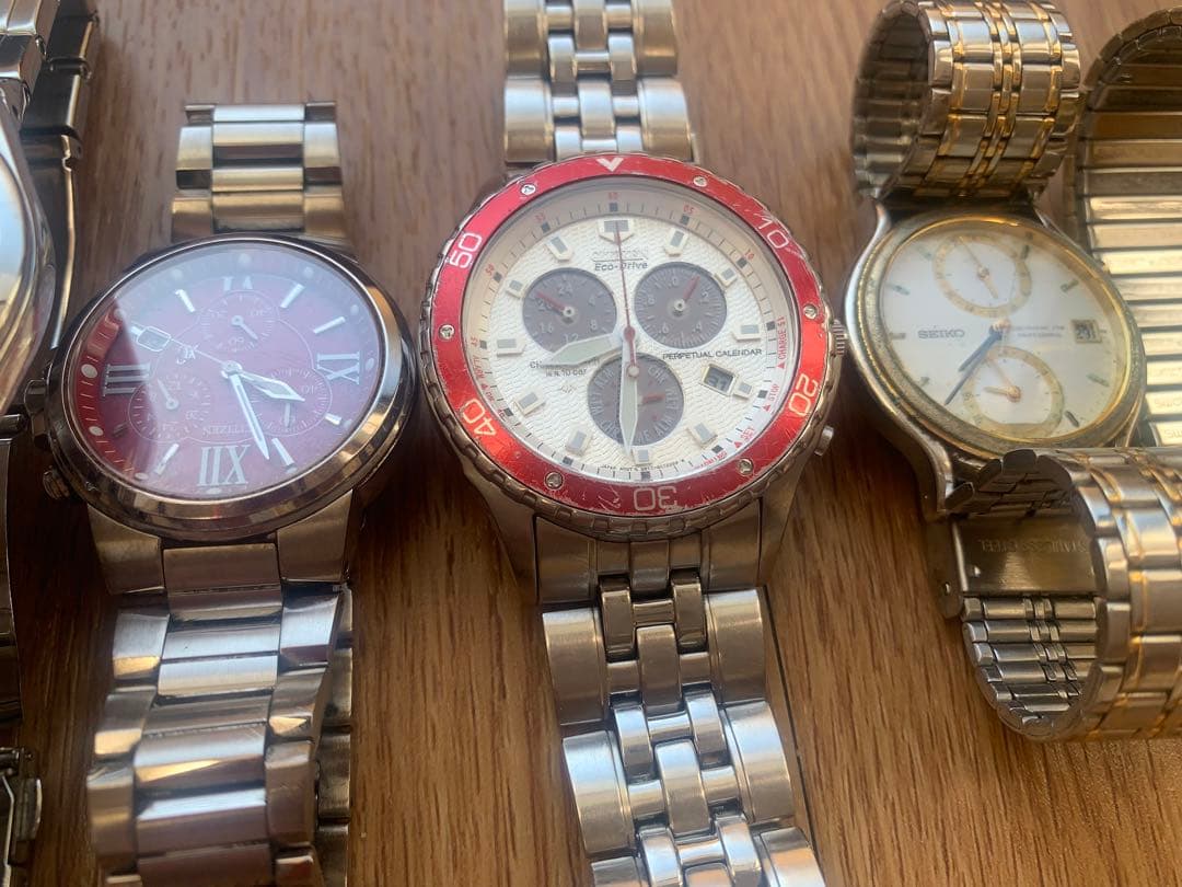 SEIKO CITIZEN CASIO ジャンク腕時計8点セット　値下げOK