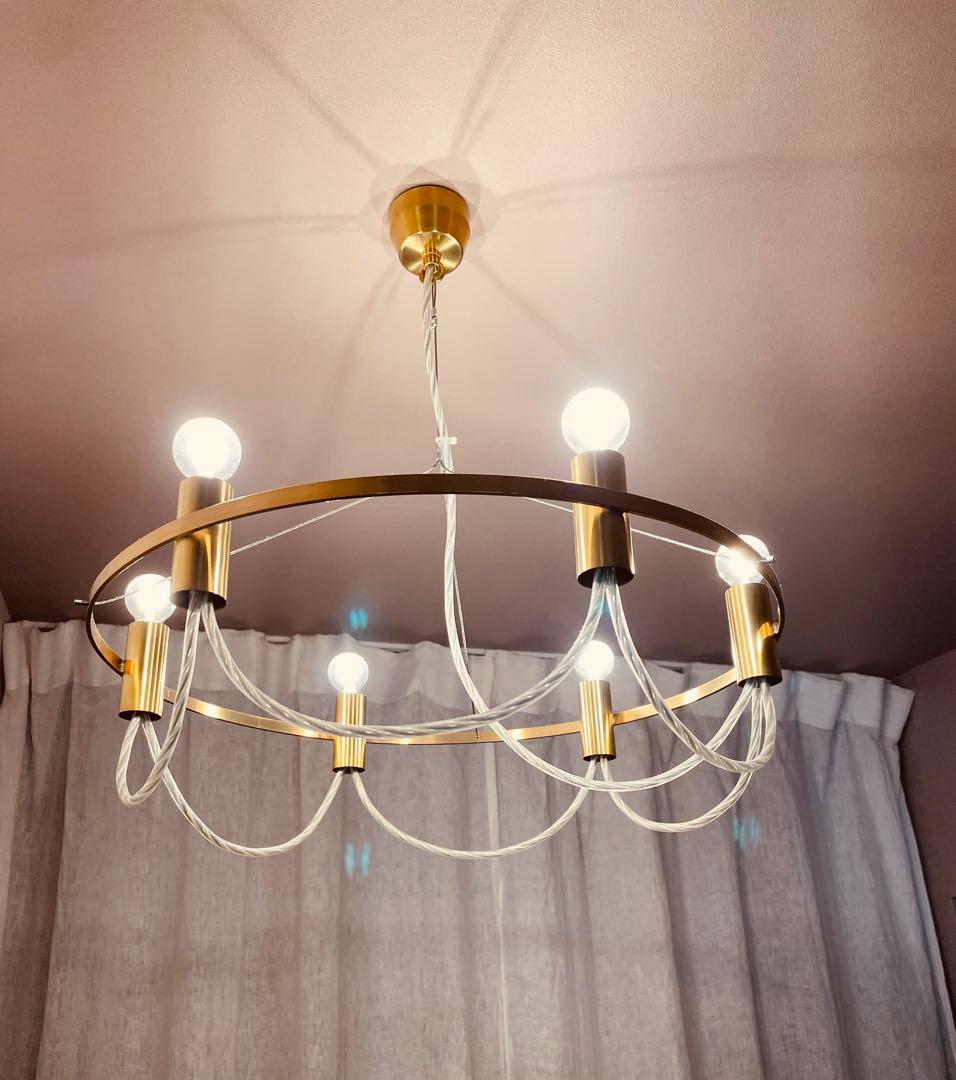 TAiGA Lampタイガランプ●真鍮シャンデリア照明ランプライトゴールド北欧