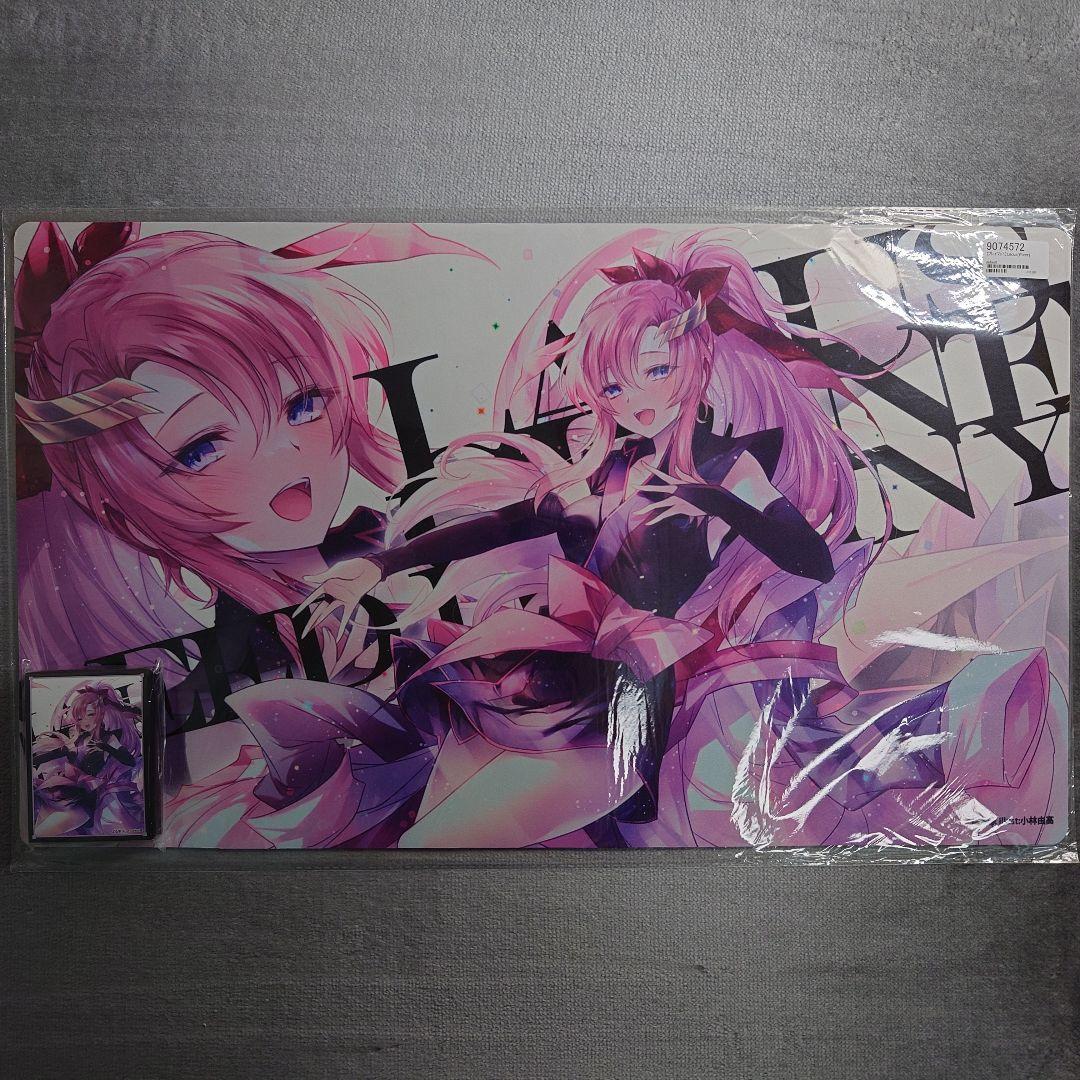 α1 ガンダムSEED 艦長服&白背景 ラクス・クライン スリーブ&プレイマット