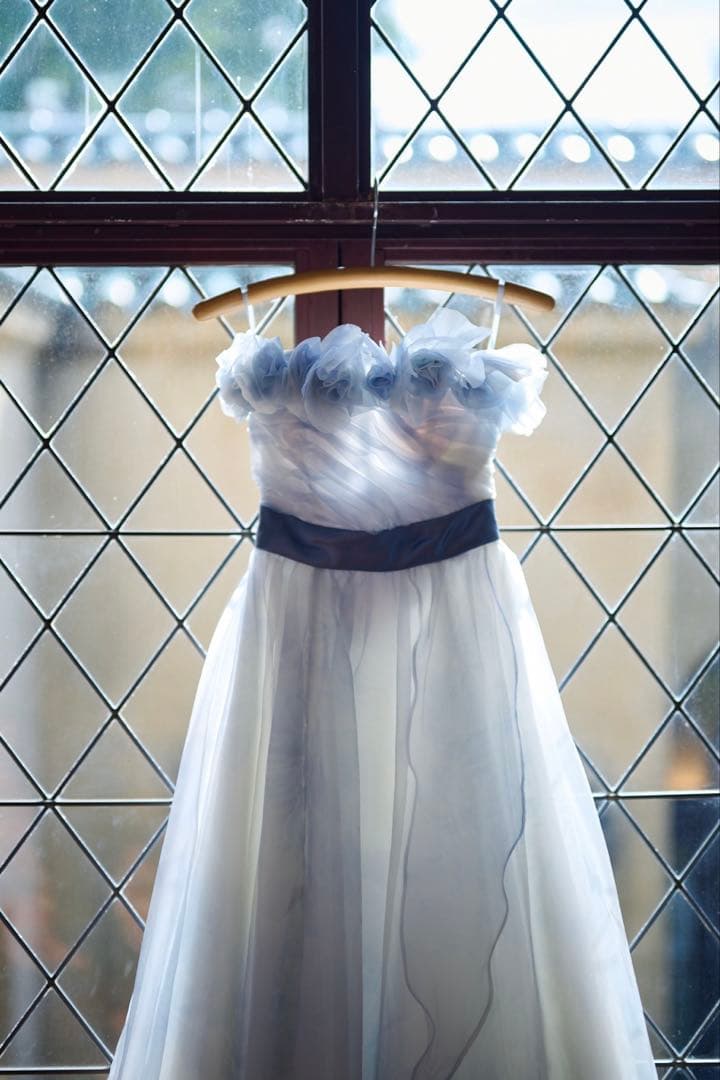 お値下げ中　カラードレス 水色 Aライン 3WAY クリーニング済